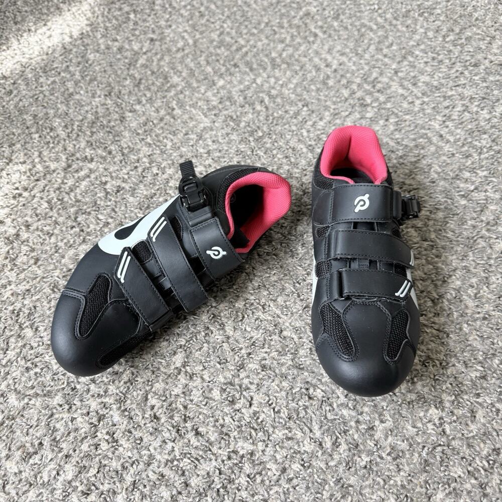 Peloton Unisex Black Cycling Bike Shoes Size 43 w Cleats Men' 10/ Women’s 12